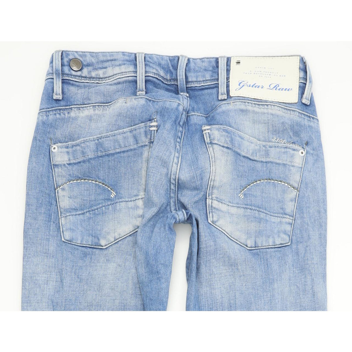 G-Star Low T Women Blue Skinny Slim Stretch Jeans W25 L32