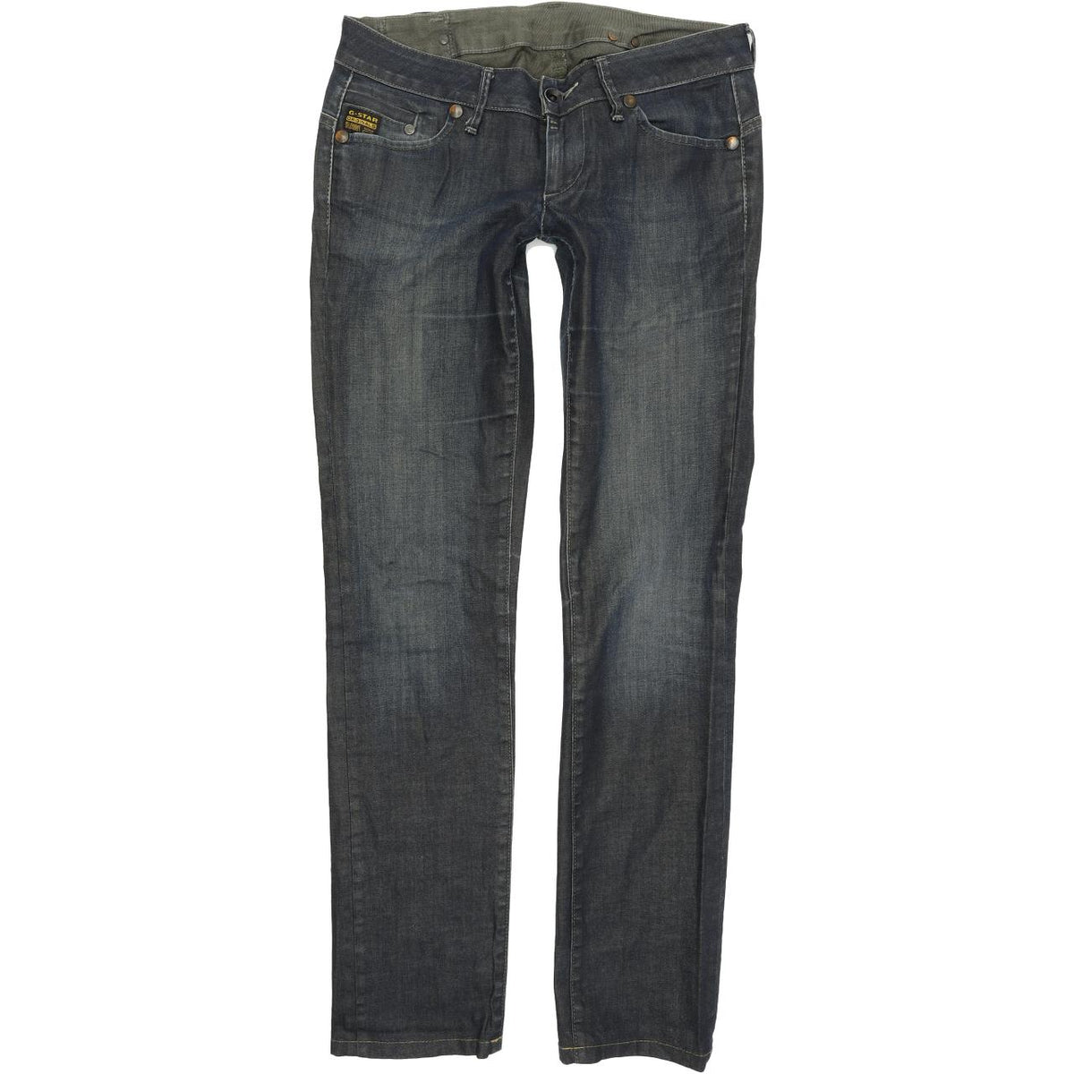 G-Star Midge Women Blue Straight Regular Stretch Jeans W29 L32