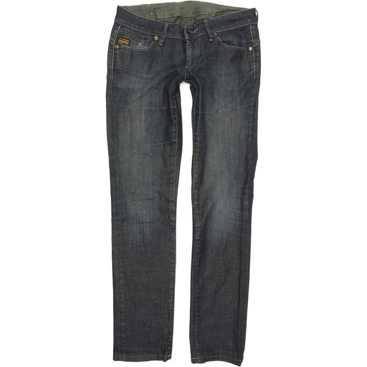 G-Star Midge Women Blue Straight Regular Stretch Jeans W29 L32