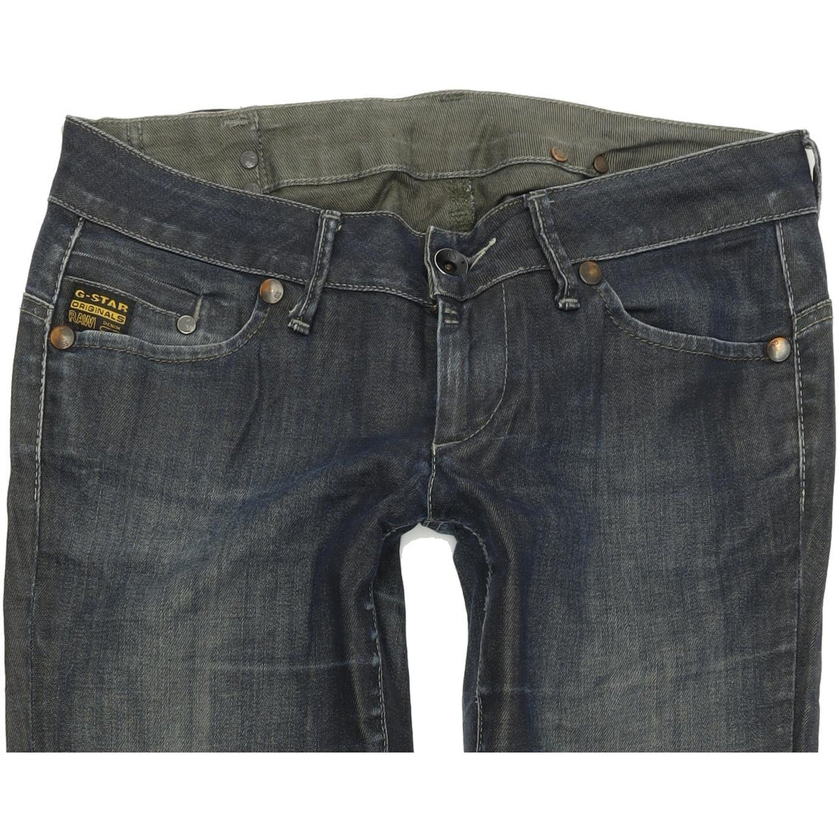 G-Star Midge Women Blue Straight Regular Stretch Jeans W29 L32