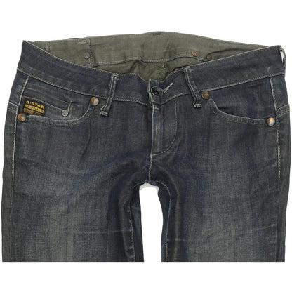 G-Star Midge Women Blue Straight Regular Stretch Jeans W29 L32