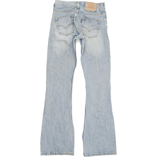 Levi's 516 Discontinued Men Blue Flared Regular Jeans W26 L34
