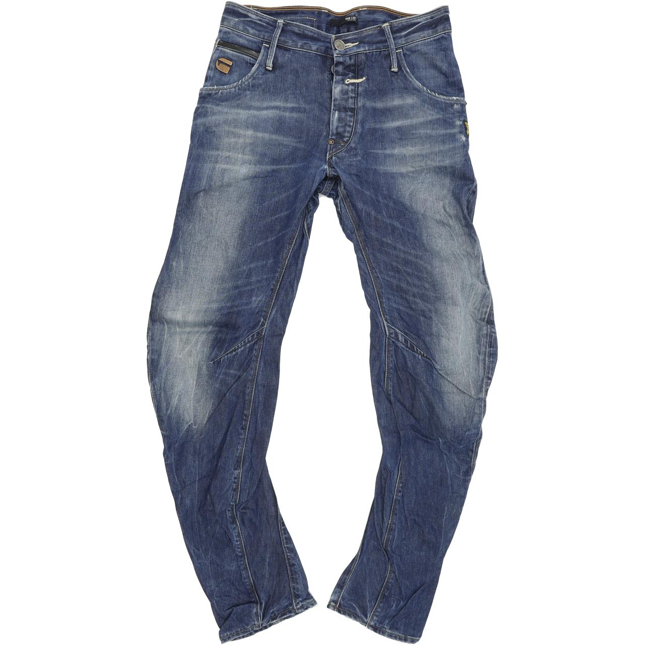 G-Star Riley Men Blue Tapered Loose Jeans W29 L32