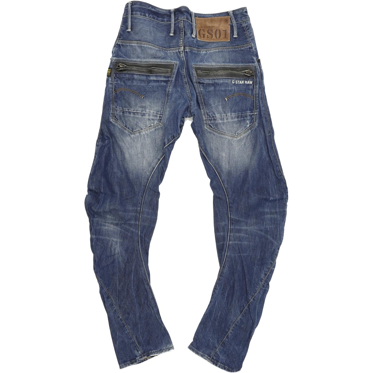 G-Star Riley Men Blue Tapered Loose Jeans W29 L32