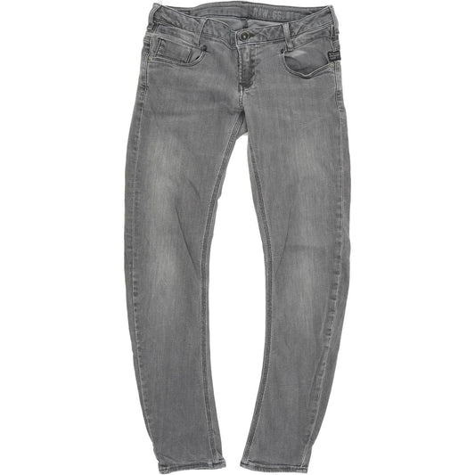 G-Star Women Grey Tapered Regular Stretch Jeans W28 L30