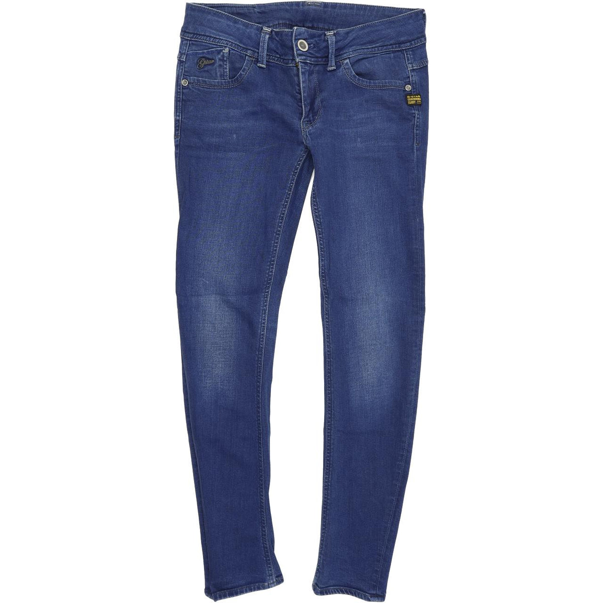 G-Star Women Blue Tapered Regular Stretch Jeans W28 L30