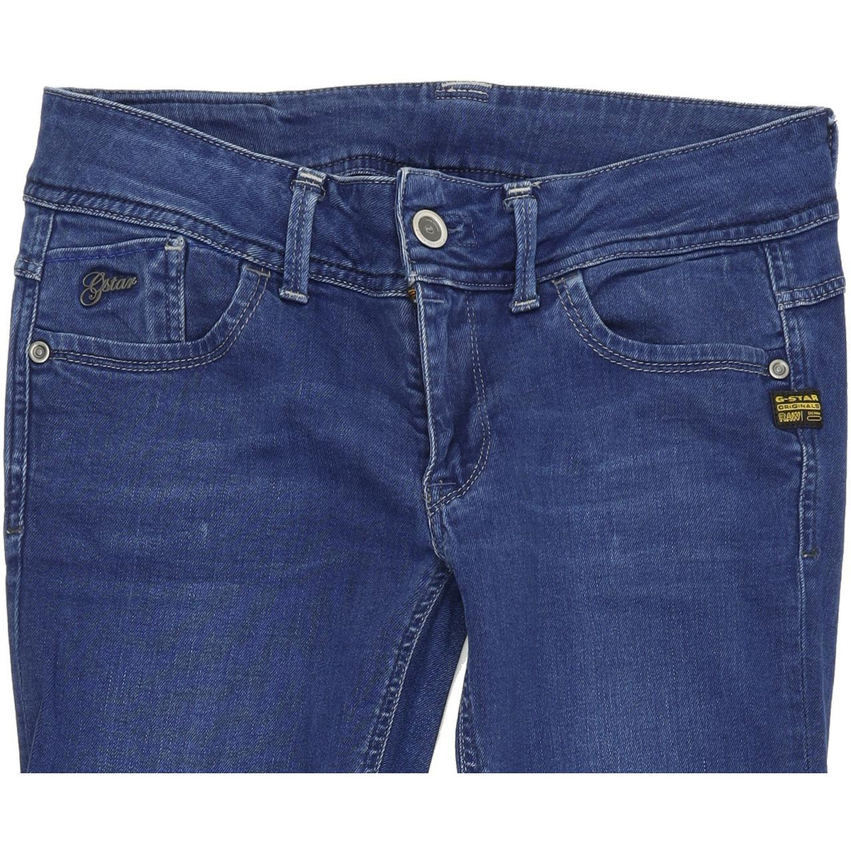 G-Star Women Blue Tapered Regular Stretch Jeans W28 L30