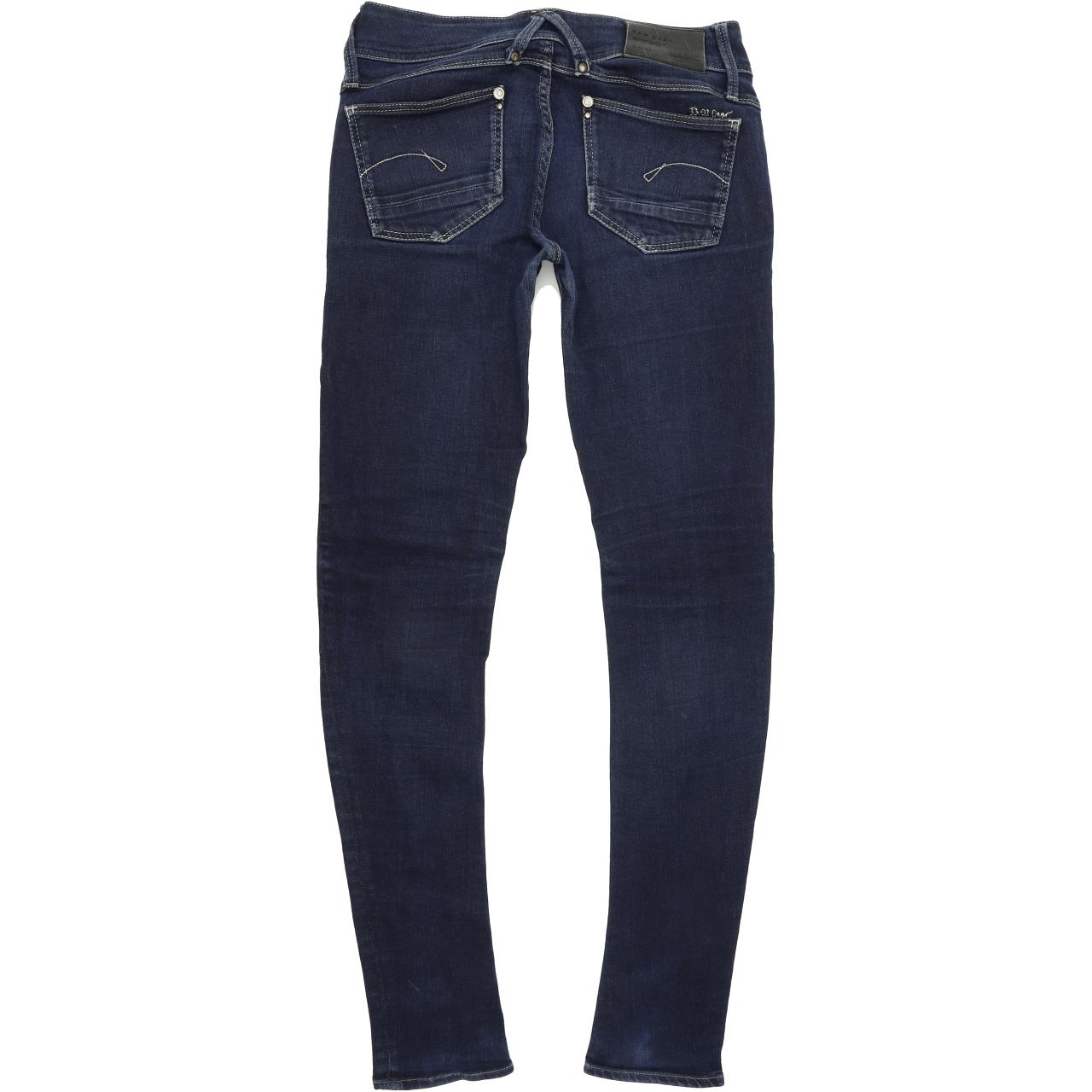 G-Star Lynn Women Blue Skinny Slim Stretch Jeans W28 L32