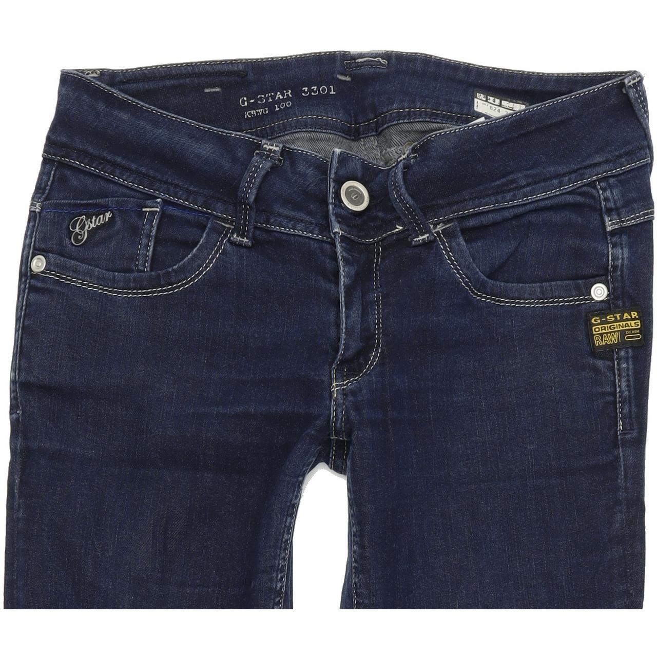 G-Star Lynn Women Blue Skinny Slim Stretch Jeans W28 L32