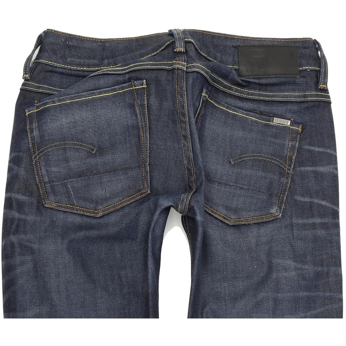 G-Star 3301 Women Blue Straight Regular Stretch Jeans W26 L28