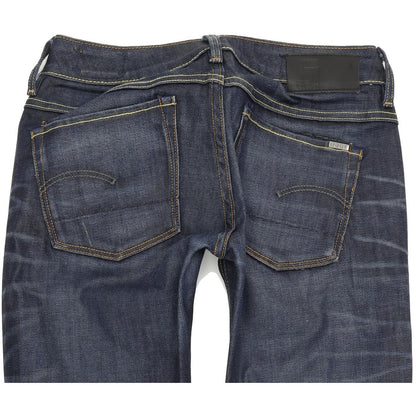 G-Star 3301 Women Blue Straight Regular Stretch Jeans W26 L28