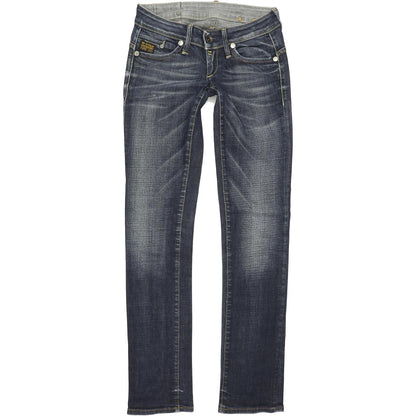 G-Star Midge Women Blue Straight Regular Stretch Jeans W26 L34