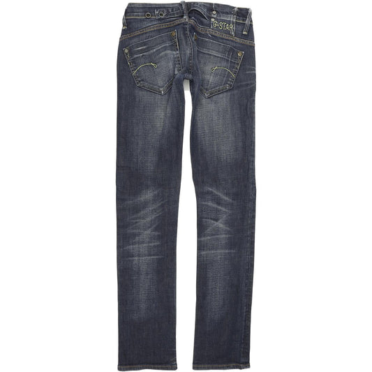 G-Star Midge Women Blue Straight Regular Stretch Jeans W26 L34