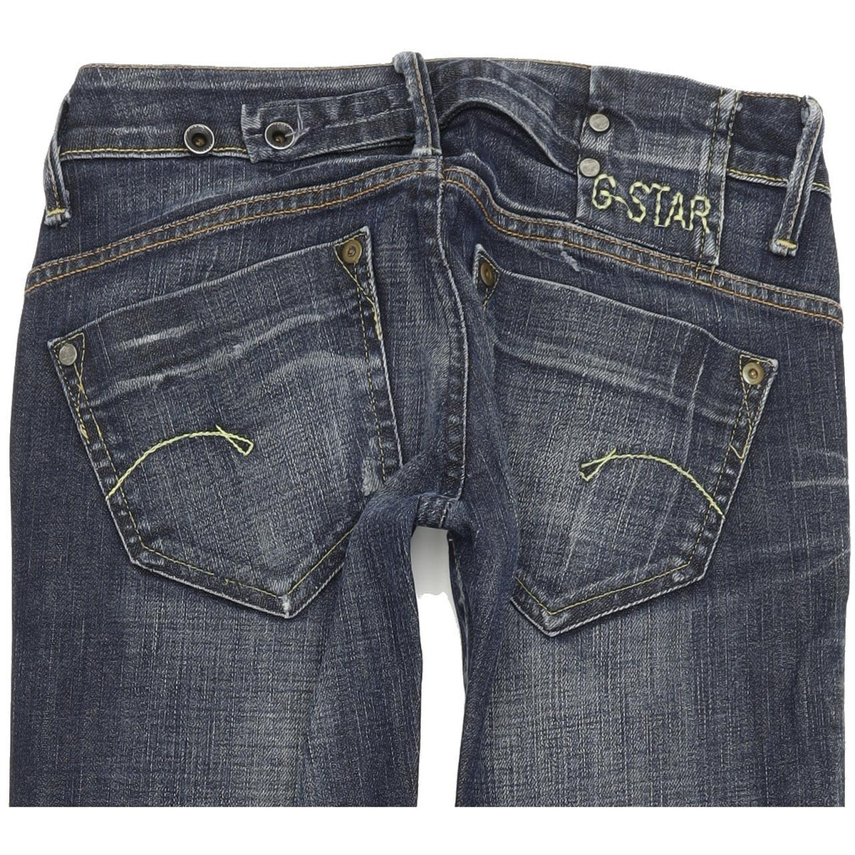 G-Star Midge Women Blue Straight Regular Stretch Jeans W26 L34