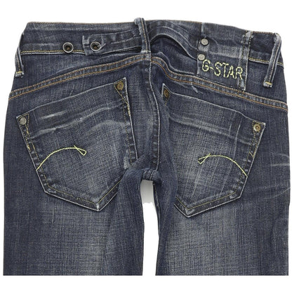 G-Star Midge Women Blue Straight Regular Stretch Jeans W26 L34