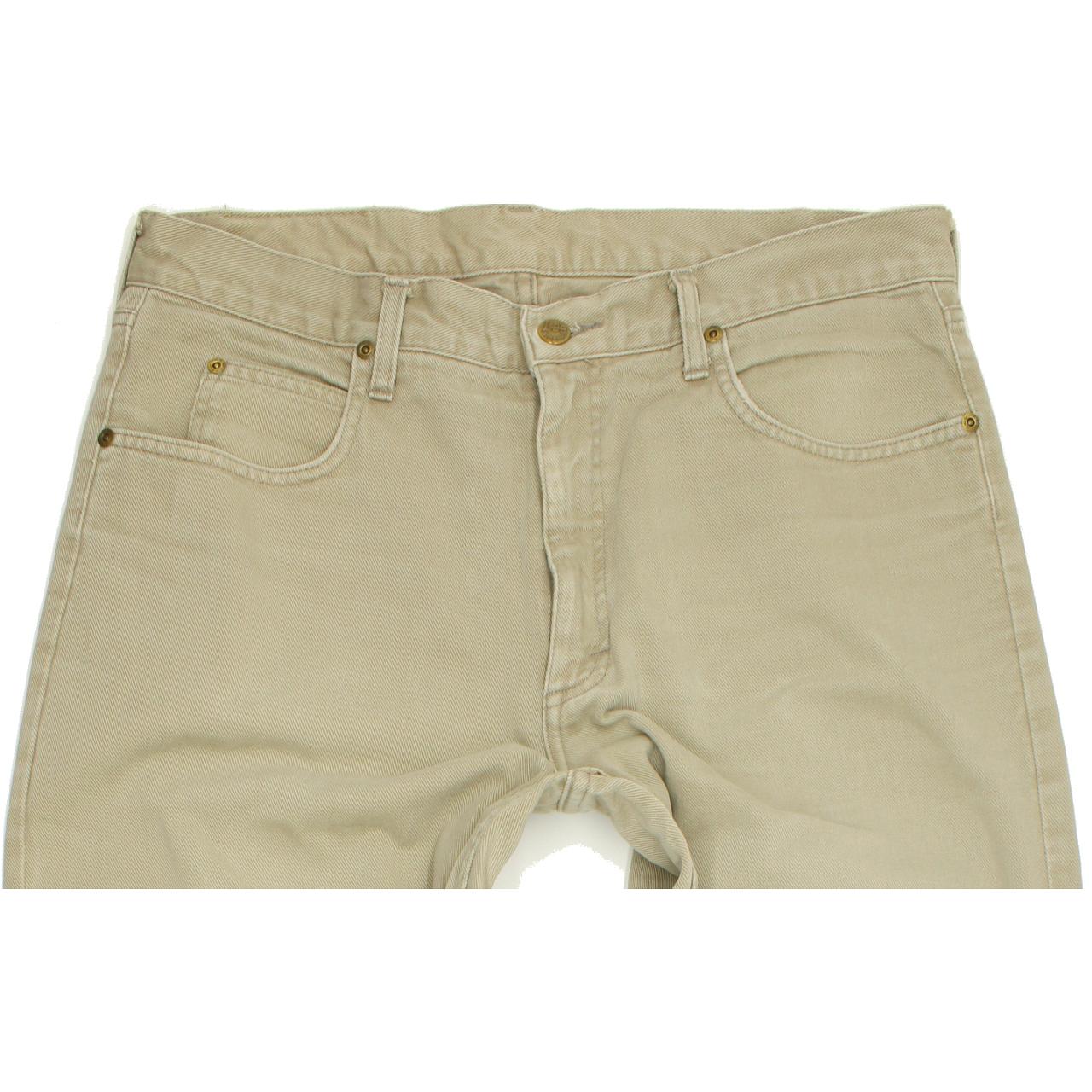 Lee Kansas Men Grey Straight Regular Jeans W34 L33