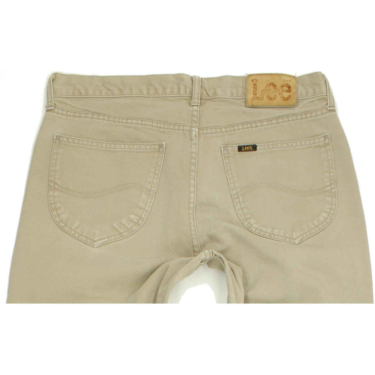 Lee Kansas Men Grey Straight Regular Jeans W34 L33