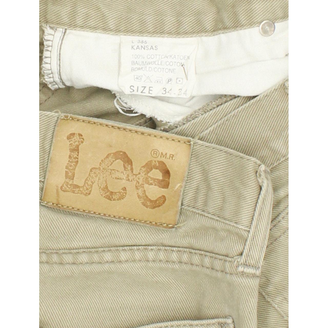 Lee Kansas Men Grey Straight Regular Jeans W34 L33