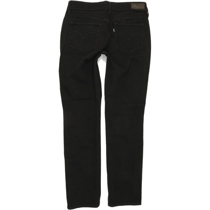 Levi's Slight Curve Women Black Skinny Slim Stretch Jeans W27 L29