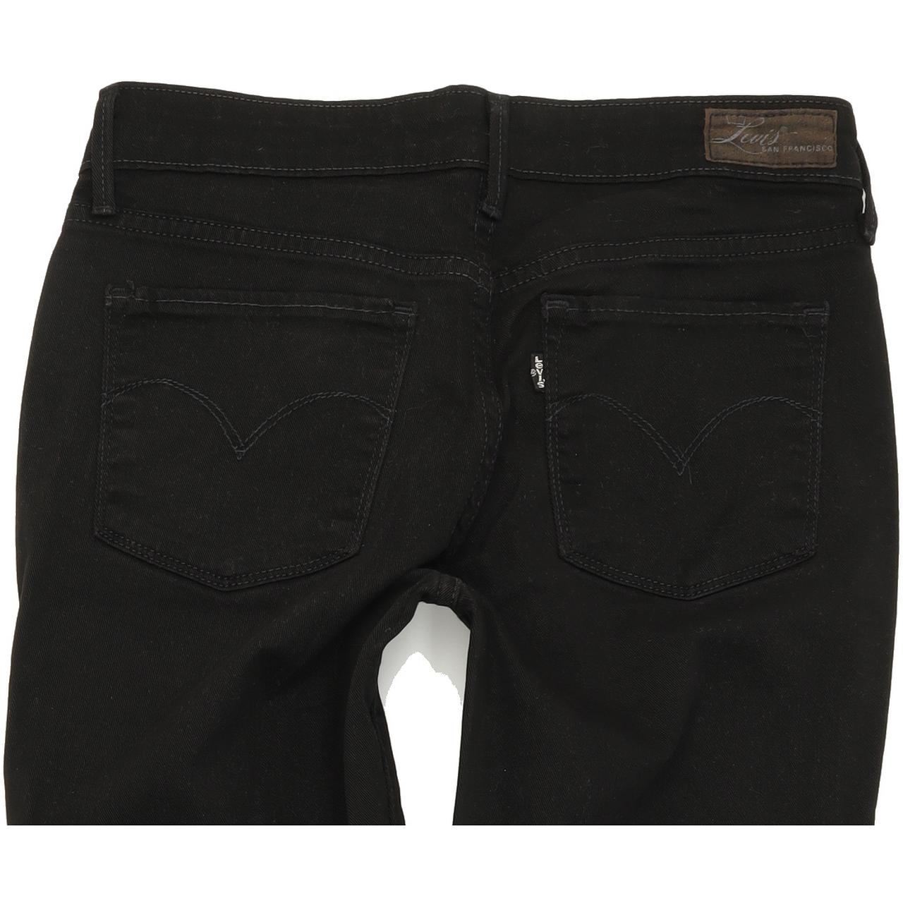 Levi's Slight Curve Women Black Skinny Slim Stretch Jeans W27 L29