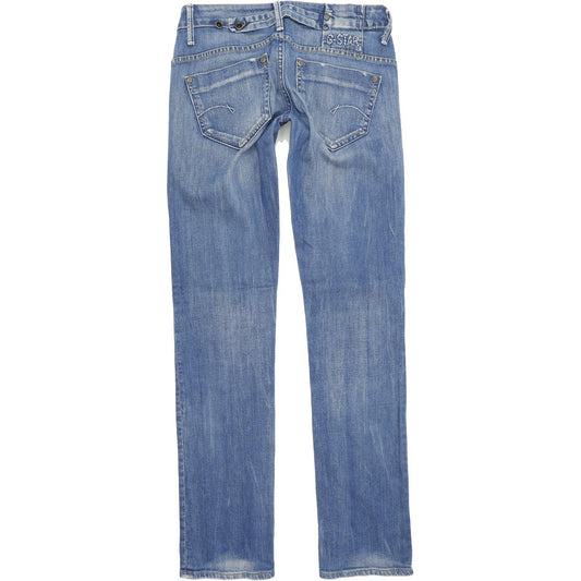 G-Star Women Blue Skinny Slim Stretch Jeans W26 L32