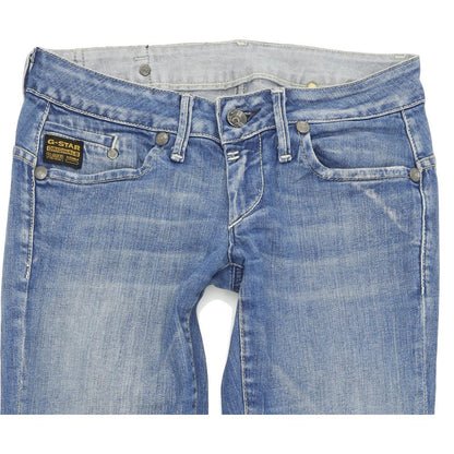 G-Star Women Blue Skinny Slim Stretch Jeans W26 L32