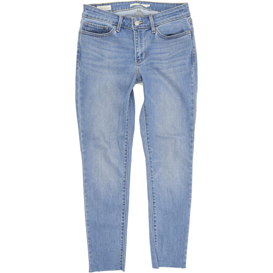 Levi's 711 Women Blue Skinny Slim Stretch Jeans W27 L26