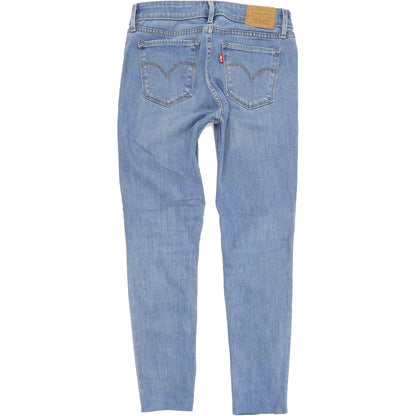 Levi's 711 Women Blue Skinny Slim Stretch Jeans W27 L26