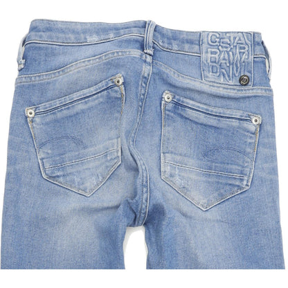 G-Star Women Blue Skinny Slim Stretch Jeans W26 L30