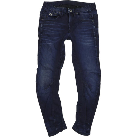G-Star Arc 3D Kate Women Blue Tapered Slim Stretch Jeans W26 L34