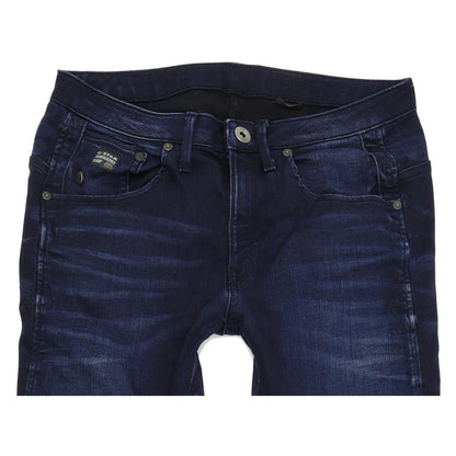 G-Star Arc 3D Kate Women Blue Tapered Slim Stretch Jeans W26 L34