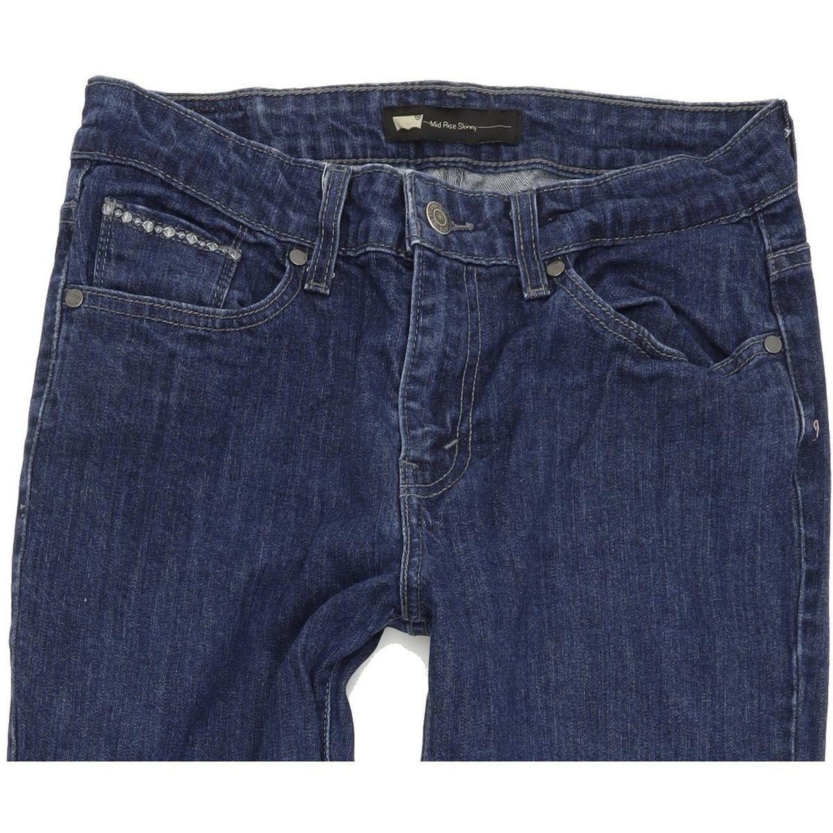 Levi's Mid Rise Women Blue Skinny Slim Stretch Jeans W29 L34