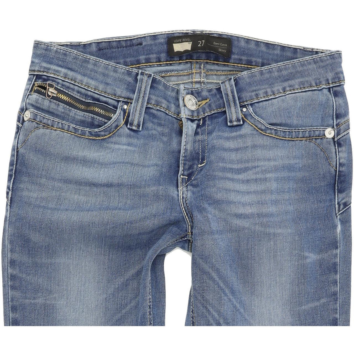 Levi's 15636 Demi Curve Women Blue Skinny Slim Stretch Jeans W27 L32