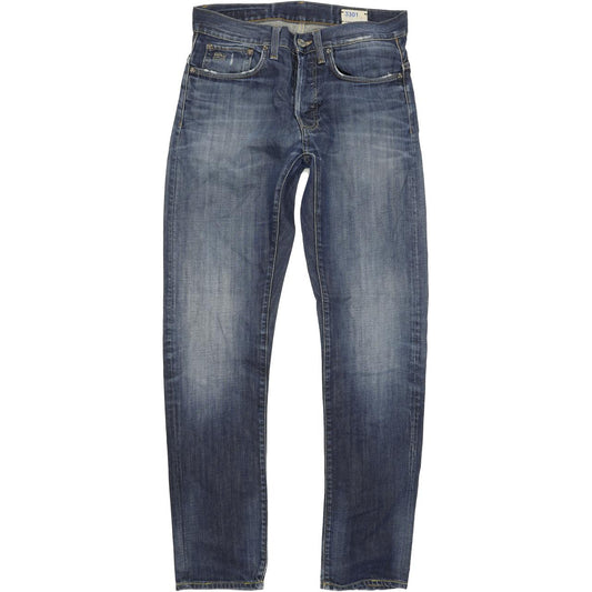 G-Star 3301 Men Blue Straight Slim Jeans W31 L34