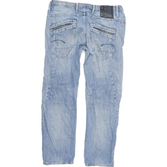 G-Star Men Blue Straight Regular Jeans W32 L27
