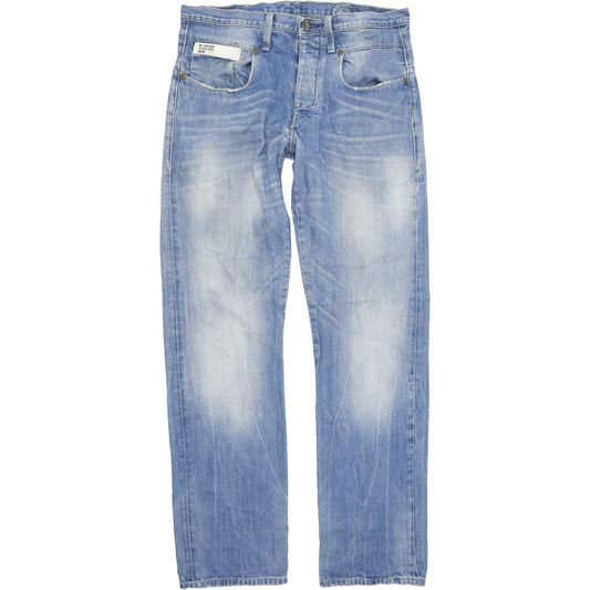 G-Star Blade Men Blue Straight Loose Jeans W31 L34