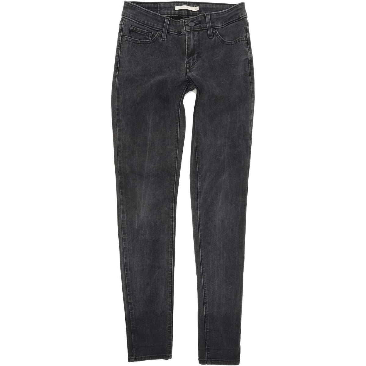 Levi's 711 Women Charcoal Skinny Slim Jeans W25 L32