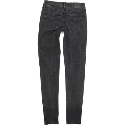 Levi's 711 Women Charcoal Skinny Slim Jeans W25 L32