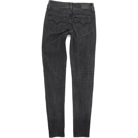 Levi's 711 Women Charcoal Skinny Slim Jeans W25 L32