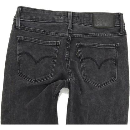 Levi's 711 Women Charcoal Skinny Slim Jeans W25 L32