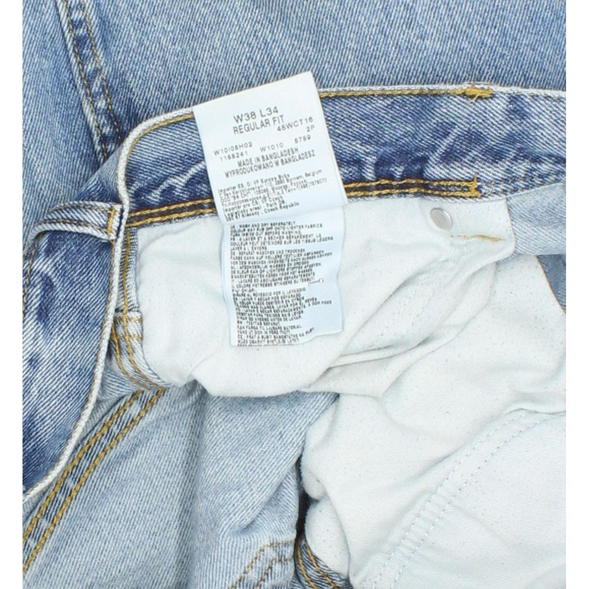 Wrangler Men Blue Straight Regular Jeans W36 L33