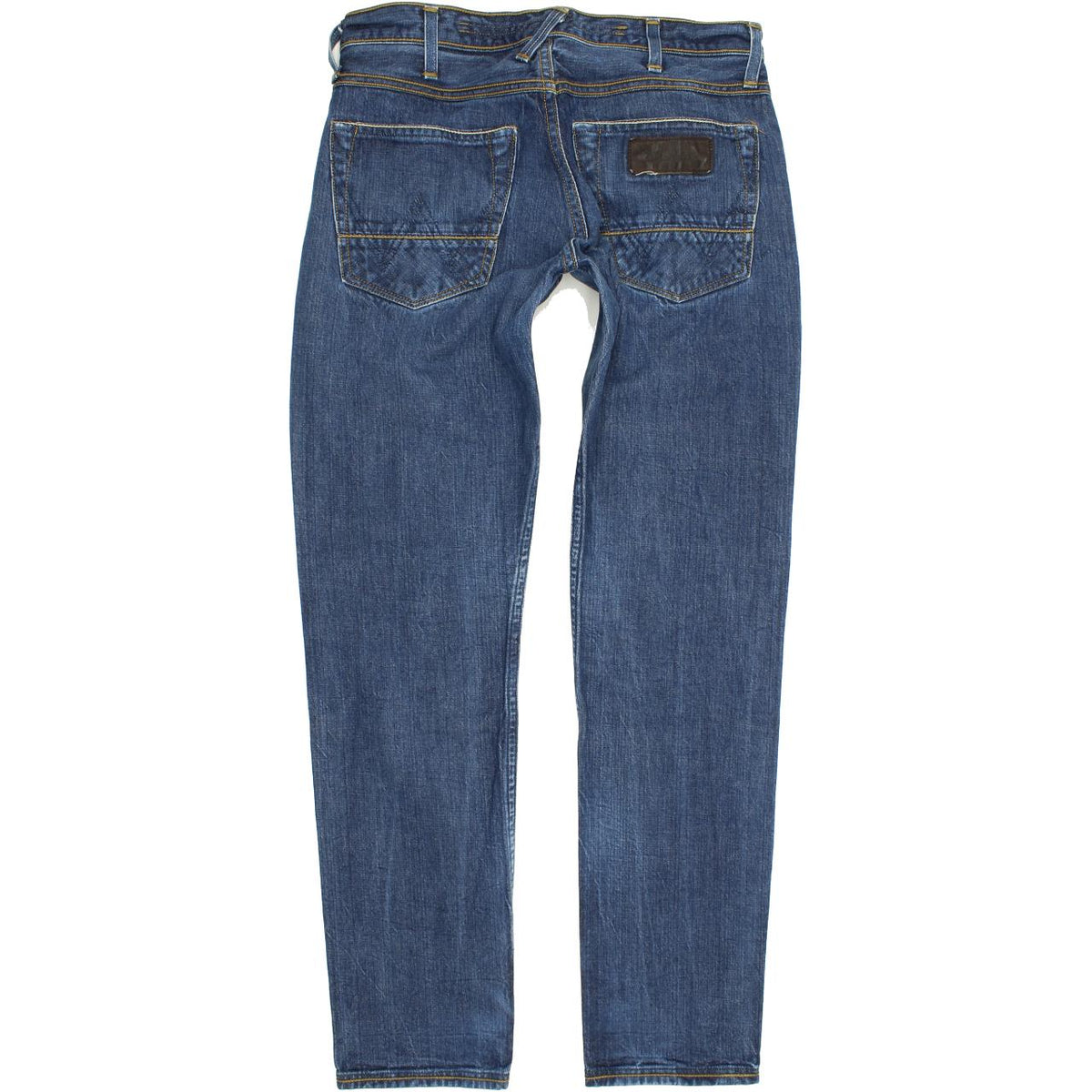Wrangler Jim Men Blue Straight Slim Jeans W30 L31