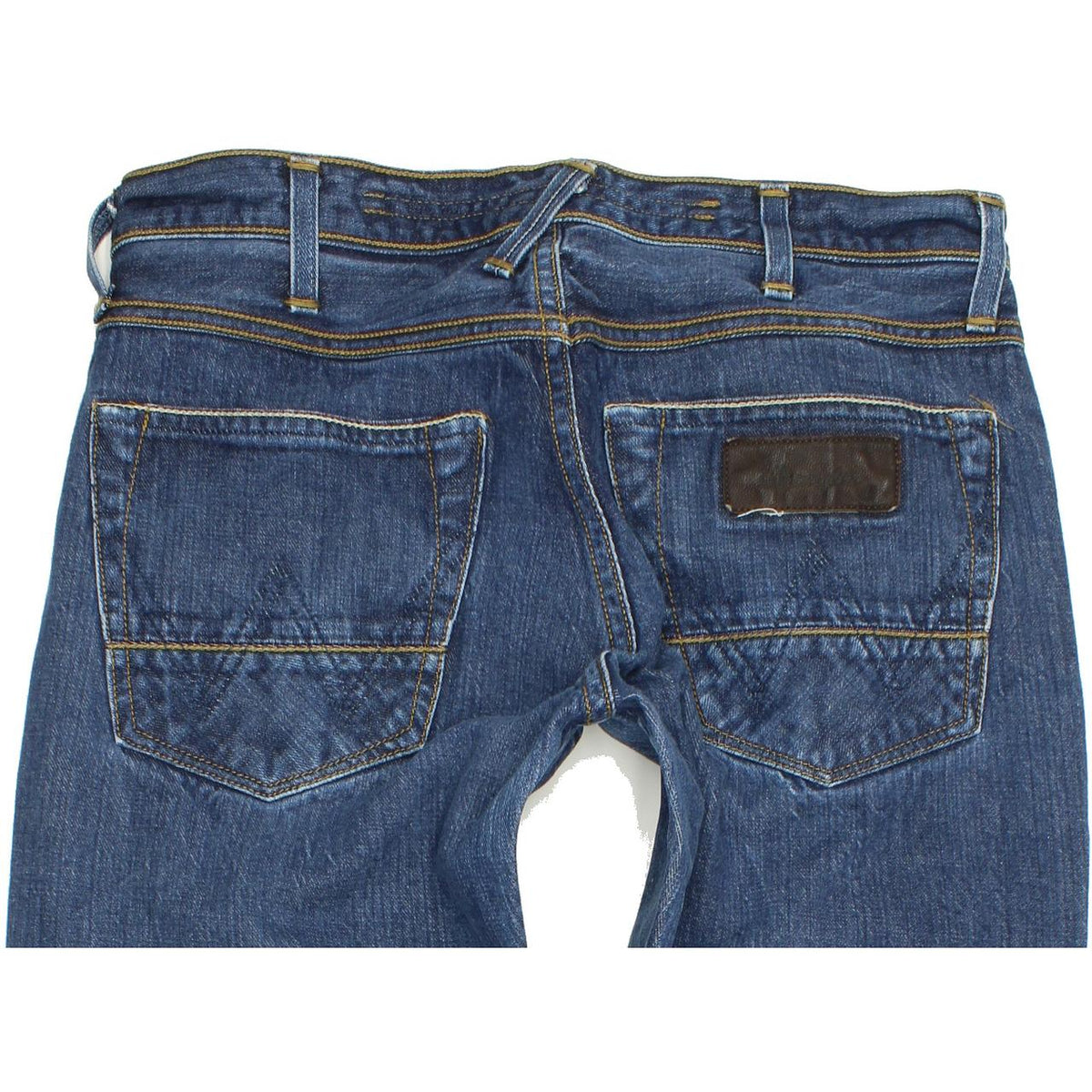 Wrangler Jim Men Blue Straight Slim Jeans W30 L31