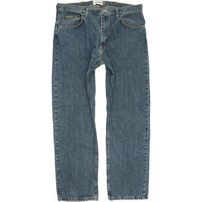 Wrangler Men Blue Straight Loose Jeans W38 L32