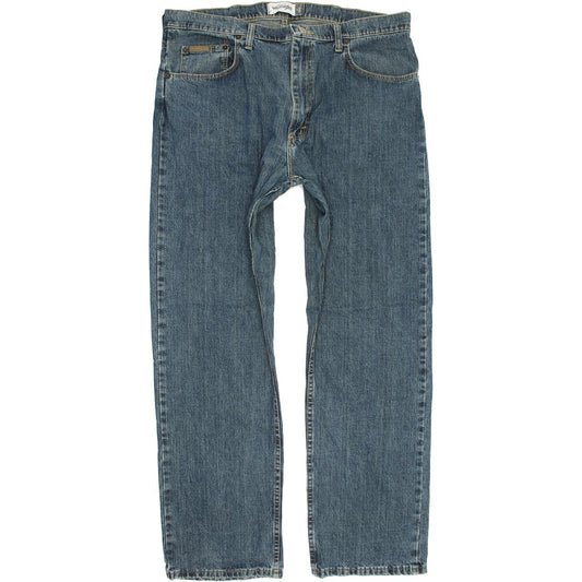 Wrangler Men Blue Straight Loose Jeans W38 L32