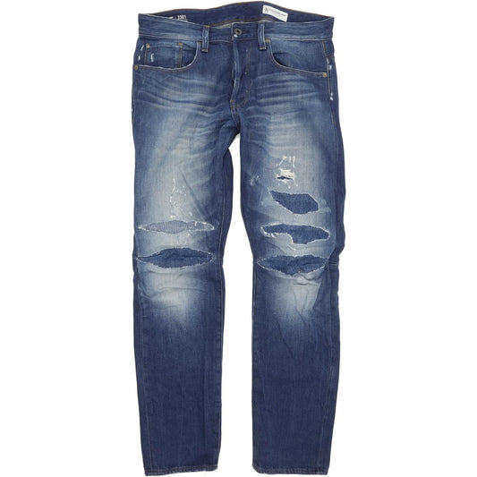 G-Star 3301 Men Blue Tapered Regular Jeans W31 L30