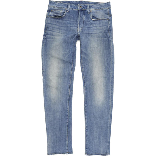 G-Star 3301 Men Blue Straight Slim Stretch Jeans W31 L33
