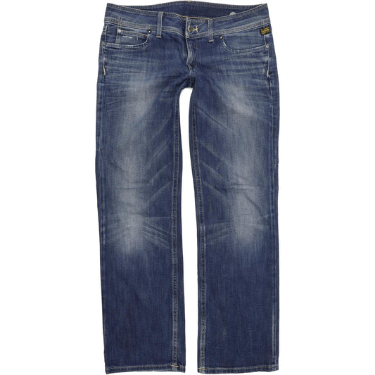 G-Star Ford Men Blue Straight Loose Stretch Jeans W33 L34