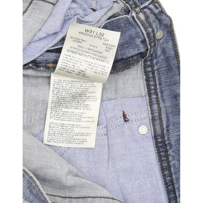 Wrangler Arizona Men Blue Straight Regular Stretch Jeans W31 L31
