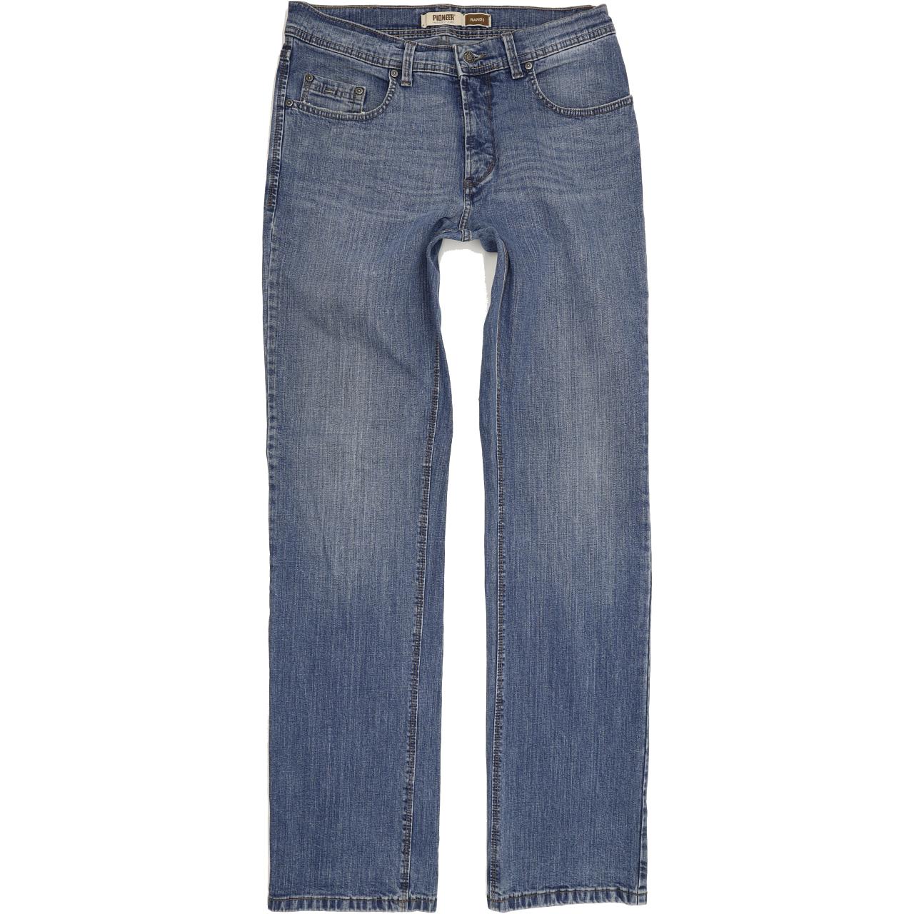 Pioneer Rando Men Blue Straight Regular Stretch Jeans W33 L34